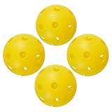 Piickleball-Übungsbälle | 4er-Pack Übungsbälle Mit 26 Löchern | -Set Für Den Außenbereich |...