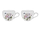 Portmeirion Botanic Garden Collection Jumbo-Tasse Sweat Pea Motiv 2er Set 20 Unzen Porzellantassen...