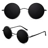 CGID Kleine Retro Vintage Sonnenbrille, inspiriert von John Lennon, polarisiert mit rundem...