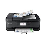 Canon PIXMA TR7650 Multifunktionsdrucker DIN A4 - Farbtintenstrahldrucker schwarz 4 in 1 (Scanner,...