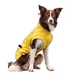 TRIXIE Regenmantel Vimy für Hunde S gelb – Hunde-Regenjacke mit reflektierenden Elementen für...