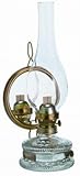 Oberstdorfer Glashütte Öllampe mit Spiegel antiker Stil Glas Wandlampe Tischlampe Petroleumlampe...