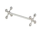 EDZARD 6er Set Messerbank Kreuz (L 7 cm) in silber - Halter, Ablage für Besteck, Messer, Gabel,...