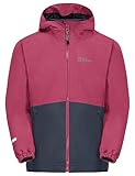 Jack Wolfskin Unisex Kinder Iceland 3IN1 K Jacket, Dark Fuchsia, 140