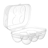 Cook Concept, KB6799, Transparent Plastic Egg Box, airtight, Light and Resistant, for 6 Eggs, Easy...