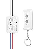 DEWENWILS Funkschalter, Funk-Wandsender 230V, Wandschalter mit Sender, 30M Reichweite, Kabellos Funk...