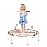 Trampolin Kinder Indoor Outdoor Ø101cm, Faltbar Fitness Trampolin mit Verstellbarem...