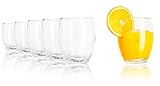 alpina Trinkgläser - Wassergläser Set 6 Stück - 350 ml - Spülmaschinenfest
