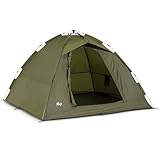 Lucx Ruck-Zuck Angelzelt 1-2 Mann - Bivvy Karpfenzelt mit herausnehmbarer Bodenplane, Schnellaufbau...