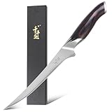 QIANFENGSHENG Filetiermesser 20cm, Scharfes Ausbeinmesser, VG-10 Superstahl zum Schneiden von...