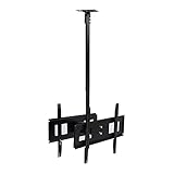 GAOXIONG TV-Ständer, doppelseitige Deckenhalterung für TV, verstellbare, neigbare und schwenkbare...