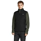 JACK & JONES Herren Jjemulti Gesteppte ärmellose Gilet - Schwarz - XL