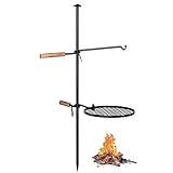 Schwenkbarer Lagerfeuer-Grill, Verstellbarer schwenkbarer Lagerfeuer Grill mit und Hakenhalter,...