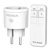 GreenSun Funksteckdosen mit Fernbedienung Steckdose - Steckdose mit Fernbedienung Ferngesteuerte...