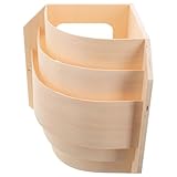 SHINEOFI Holz Lampenschirm Sauna Ecklampe Hitzebeständig Platzsparend Weich Beleuchtet Holzdekor...