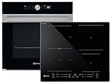 Bauknecht BAKO CLEAN PROTECT PYRO Set Pyrolyse Backofen BIK5DP8FS2ES + Induktionskochfeld BS 5860F...