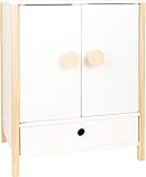 small foot Puppenschrank Little Button, mit leichtgängigen Flügeltüren, inkl. Kleiderbügeln, ab...
