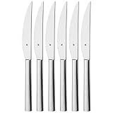 WMF Nuova Steakmesser Set 6-teilig, 23 cm, Pizzamesser, Cromargan Edelstahl poliert,...