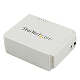StarTech.com 1 Port USB WLAN 802.11 b/g/n Printserver mit 10/100 Mb/s Ethernet Anschluss -...