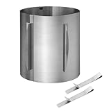 Tortenring, Edelstahl Tortenring Verstellbar. Tortenring Hoch 20 CM mit 2 Befestigungsclips,...