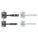 Riegelschloss für Garten und Weidezäune, einfache Bedienung (Silber, 116 mm)