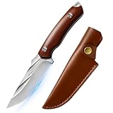 Aleevii 21 cm Küchenmesser Klein Handgeschmiedetes Outdoor-Messer, Kochmesser mit hohem...