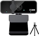 OITTIRA Webcam für PC, Full HD 1080P Webkamera mit Mikrofon, 105° Weitwinkel Webcam für Streaming...