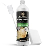 Holzfaser Parkettreiniger Matt 1L – streifenfrei, 3-in-1, rutschhemmend, Zitronenduft, inklusive...