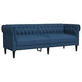 vidaXL Chesterfield Sofa, Polstersofa 3-Sitzer mit Stützbeinen, Loungesofa Designsofa für...