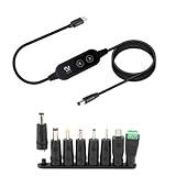 CPAOWEHF Netzkabel Typ DC5521 5V9V12V15V20V mit optional einstellbaren Spitzen, 5 V, 20 V, für...