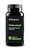 Pfefferminzöl mit Schwarzkümmelöl, Zimt und Ingwer - 120 Kapseln, Synergetische Formel mit 500mg,...