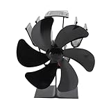 WOHPNLE Wärmebetriebener Ofenventilator mit 6 Flügeln, automatischer Start, nicht elektrischer...