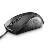 Hama Computermaus mit Kabel (Maus mit 3 Tasten für PC, Laptop oder Notebook, geeignet für Rechts-...