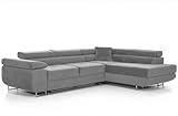 Ecksofa mit Schlaffunktion PASTI L-Form, Sofa Couch mit Bettkasten, 3-Sitzer Eckcouch, Schlafsofa...