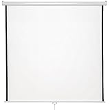 tectake® Heim Kino Zubehör Beamer Leinwand, HDTV & 3D tauglich, Leinwand Rollo, Leinwand...