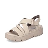 Rieker Damen Plateausandalen V1063, Frauen Sandalen,offene...