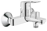 GROHE BauLoop - Einhand-Wannenbatterie (langlebige Oberfläche, Wandmontage, automatische...