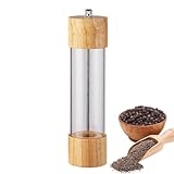 Pfeffermühle aus Holz - Pfeffer, schwarzer Pfeffer, Rose, Meersalz, Mahlflasche, Pfeffermühle,...