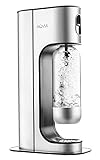 Aqvia Exclusive Wassersprudler aus Edelstahl, Premium Wassersprudler / Soda Sprudelwasser, inkl. 2x...