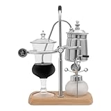 JJsdwin Siphon Kaffeemaschine, Antike Kaffeekanne mit Wasserhahn-Drehwinkel 180°,...