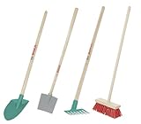 Theo Klein 2794 Bosch Stielgeräte Set I bestehend aus Schaufel, Laubrechen, Rechen und Besen I...