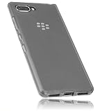 mumbi Hülle kompatibel mit BlackBerry KEY2 LE Handy Case Handyhülle, transparent schwarz