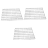 SEWACC 3 Stücke Domino Epoxidform Puzzle Dominosteine ​​Weiß Silikagel Kind