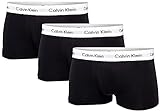 Calvin Klein Low Rise Trunk 3pk Boxershorts, Schwarz (Black 001), M (3er Pack) Herren, Schwarz , M