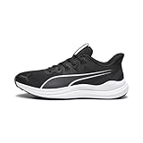 PUMA Unisex Reflect Lite Straßenlaufschuhe, Black White, 41 EU