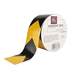 IDEA HOME Markierungsklebeband 50 mm x 5 m Selbstklebendes Absperrband Gestreiftes Warnband zur...