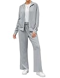 Terecey Trainingsanzug Damen Langarm Jogginganzug- Bequeme Tracksuit Sportanzug Freizeitanzug -...