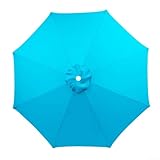 Langlebiger 2 m Sonnenschirm mit UV-Blockierung für nahtloses Outdoor-Erlebnis (Farben)