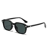 YAMEIZE Retro Eckig Sonnenbrille Herren Damen Quadratisch Sonnenbrille Vintage 90er UV400 Schutz...