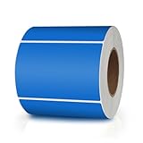 Meitaat Blau Rechteckig Aufkleber 76 x 50MM Farbkodierung Selbstklebend Etiketten Umzug Rolle...